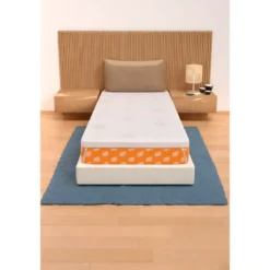 Topper Memory Foam Materasso Singolo 90x195 cm h5 Sfoderabile Aloe