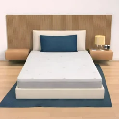 Topper Memory Foam Materasso alla Francese 140x195 h5 Sfoderabile Aloe