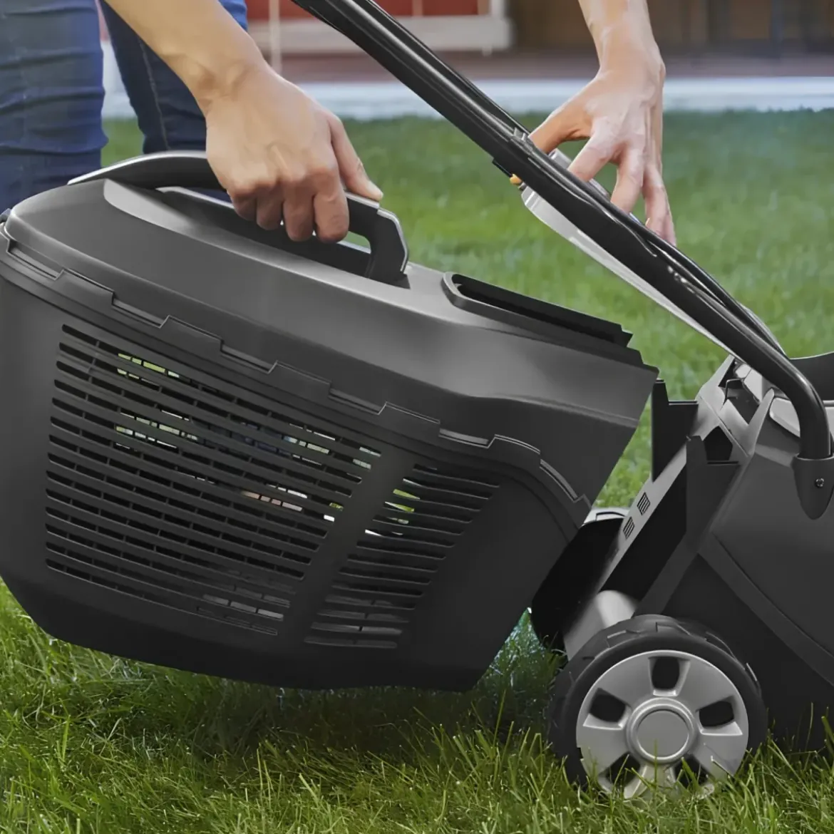 Tosaerba a Batteria Alpina 20V Cesto 30L Motore Brushless per Giardino