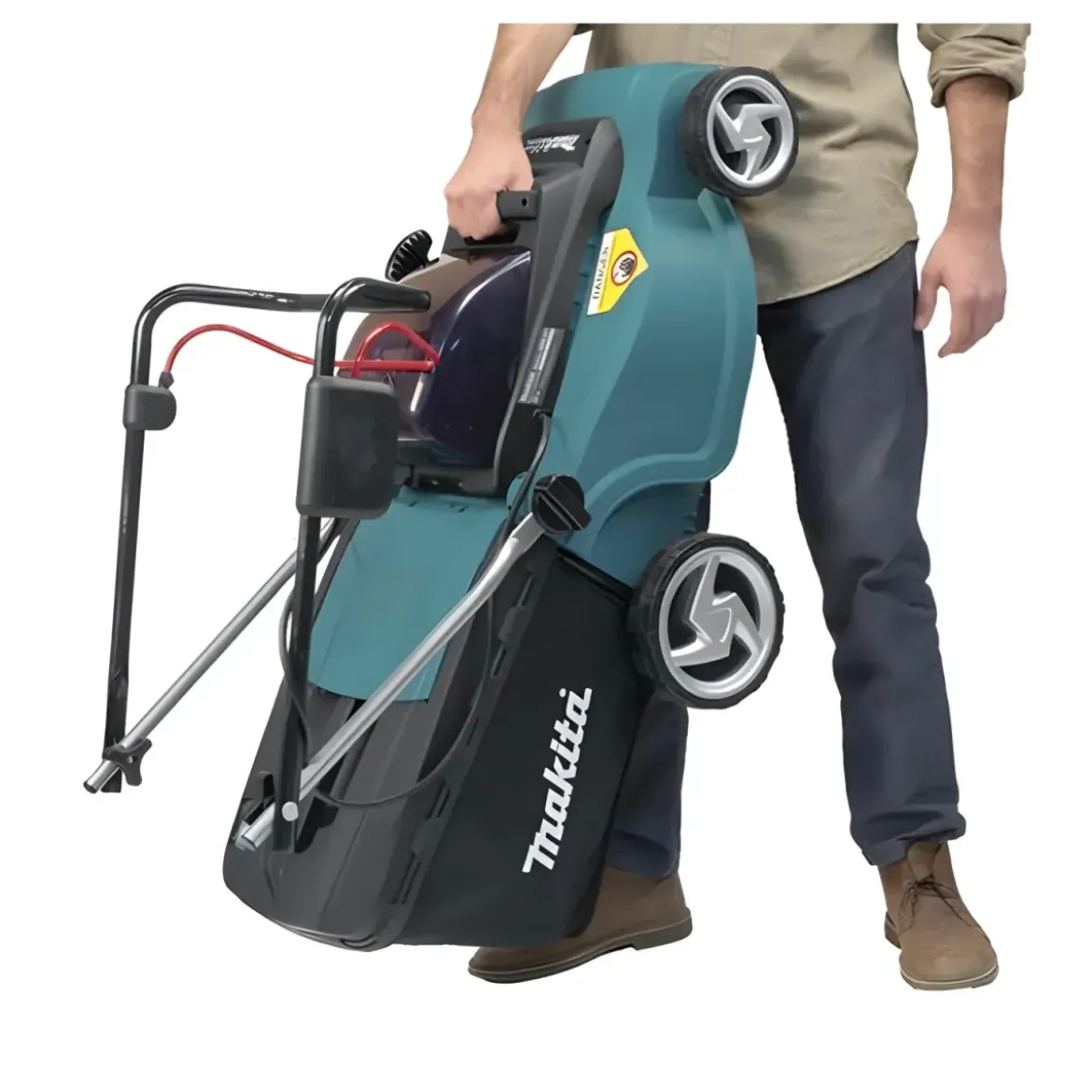 Tosaerba a Batteria Makita Litio 18v a Spinta Tagliaerba Lama Rasaerba Sacco