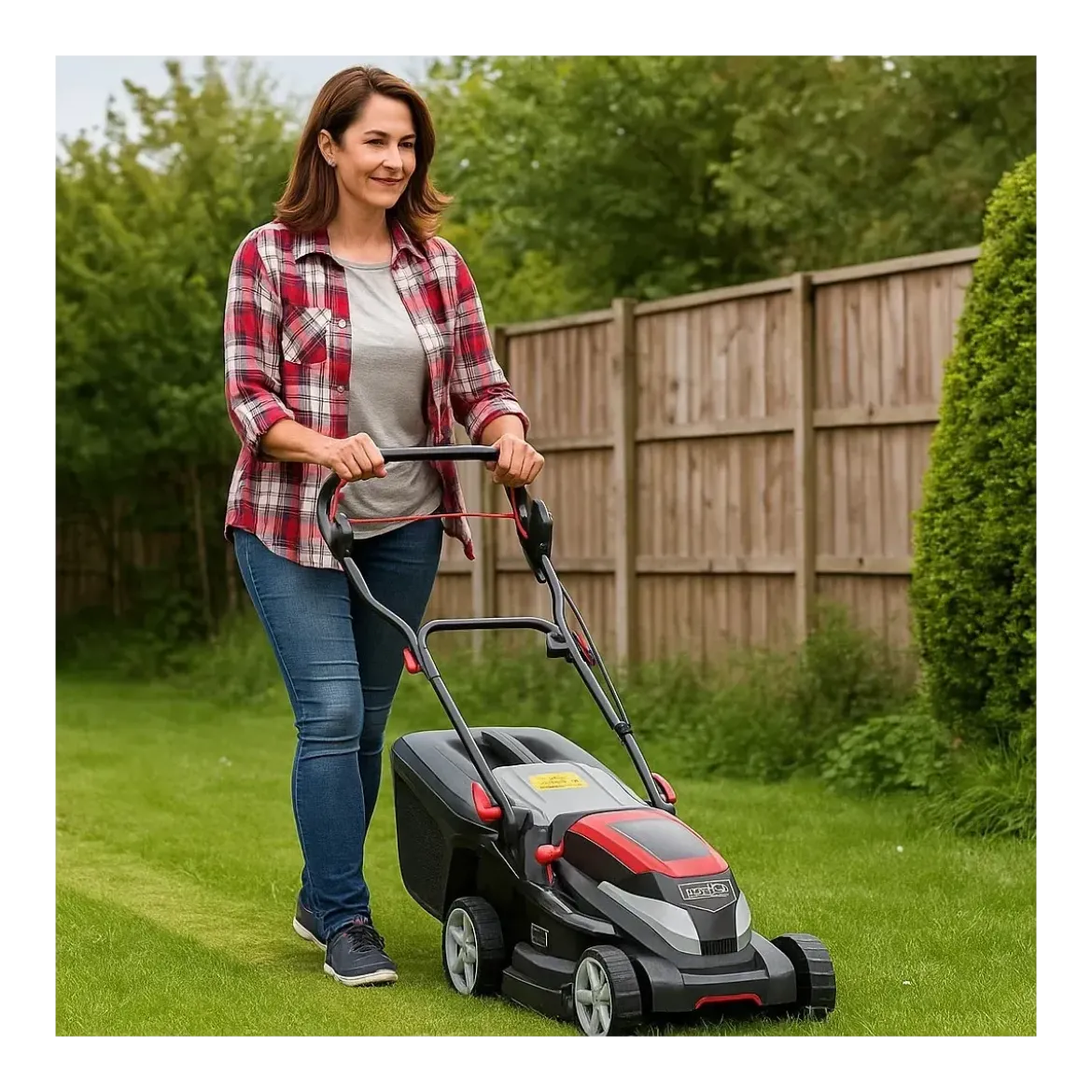 Tosaerba a Batteria 40V 38 cm Funzione Mulching Motore Brushless