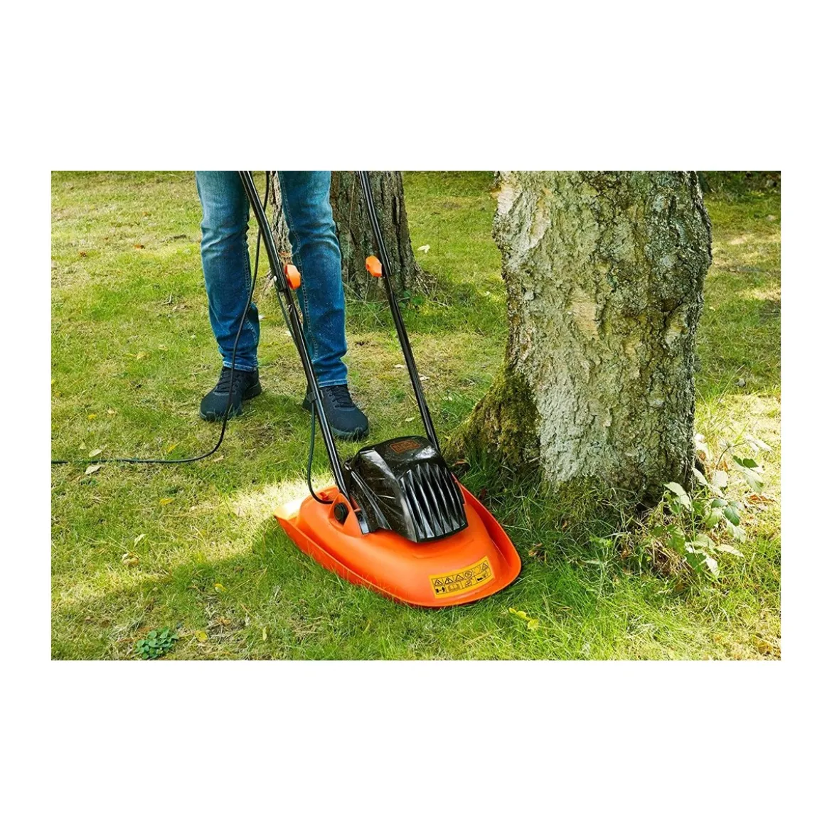 Tosaerba Elettrico a Cuscino Aria Giardino 1200 a Filo Black Decker Taglia Prato