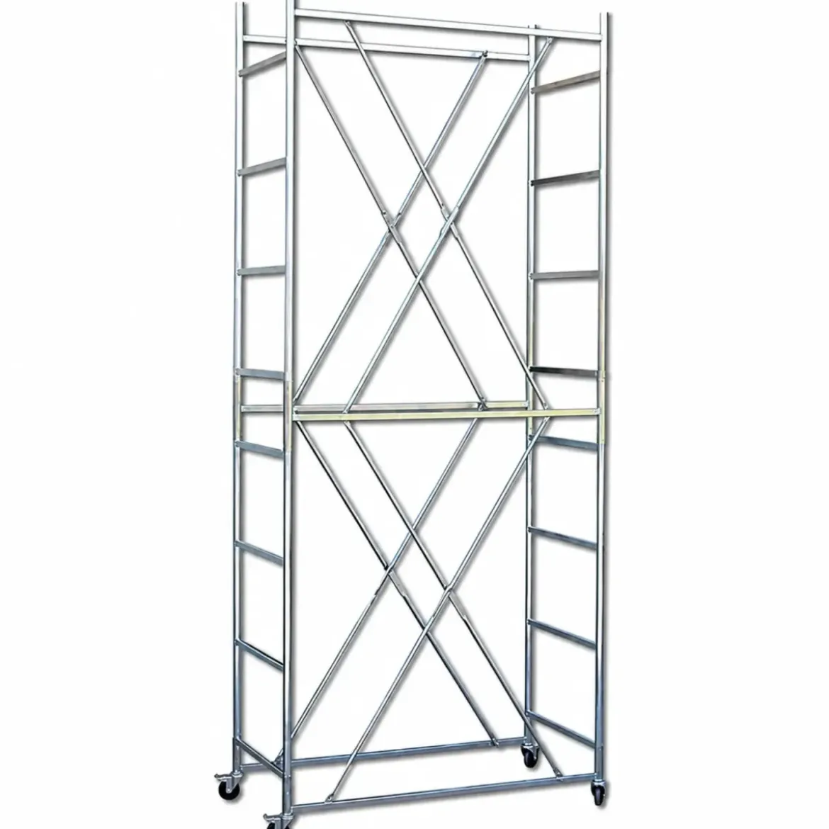 Trabattello Ferro Zincato Ponteggio Altezza Lavoro 450 cm Mezzopiano