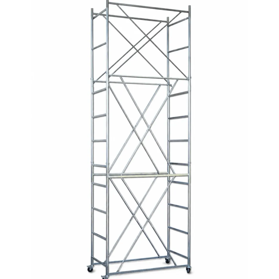 Trabattello Ferro Zincato Ponteggio Lavoro 540 cm Mezzopiano Parapetto