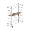 Trabattello h 2.1 Alluminio con Ruote Scala Mobile Ponteggio Bricolage Pittura