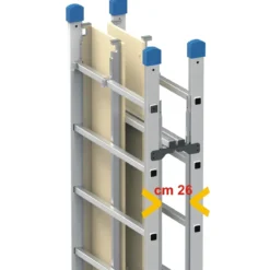 Trabattello Ponteggio in Alluminio Richiudibile Marchetti 155x188 cm