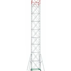 Trabattello Ponteggio Professionale h1430 cm con Piano Parapetto Aste