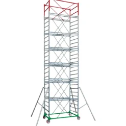 Trabattello Ponteggio Professionale con Botola Parapetto Aste h950 cm