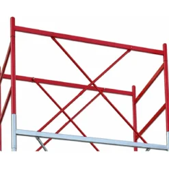 Trabattello Ponteggio Professionale con Botola Parapetto Aste h1070 cm