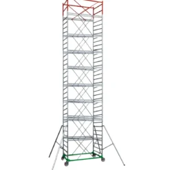 Trabattello Ponteggio Professionale con Botola Parapetto Aste h1190 cm