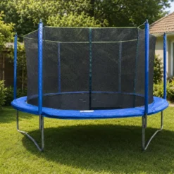 Trampolino Elastico 427 cm per Bambini Adulti Rete Sicurezza Esterno