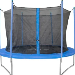 Trampolino Elastico 244 cm per Bambini Rete Sicurezza da Esterno