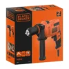 Trapano Avvitatore Black and Decker a Percussione Elettrico Compatto Punte Filo