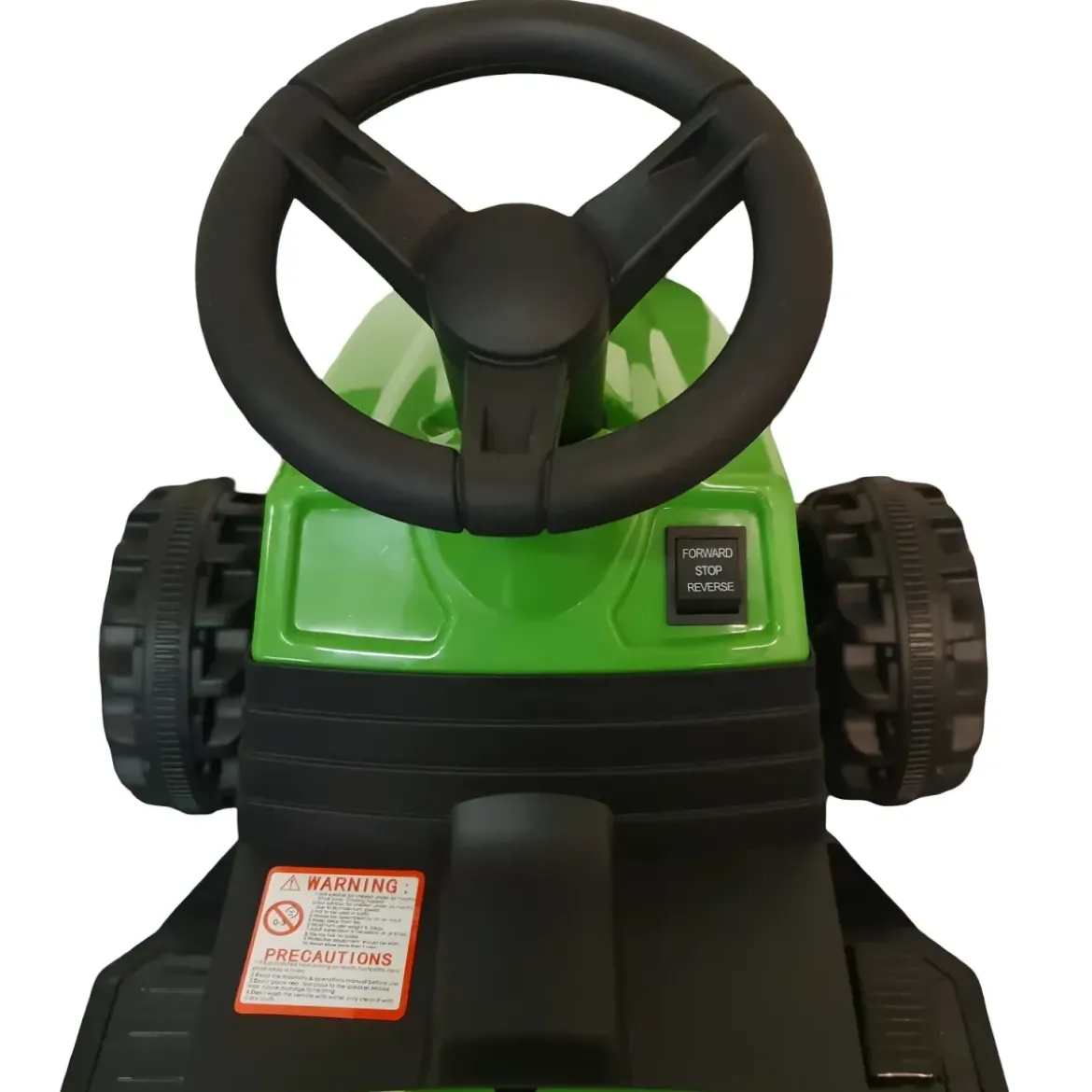 Trattore Elettrico per Bambini 6V Verde con Rimorchio Staccabile