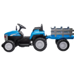 Trattore Elettrico 12V per Bambini con Telecomando Blu