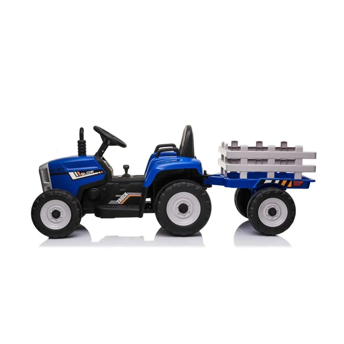 Trattore e Rimorchio Macchina Elettrica per Bambini a Batteria 12V Telecomandata