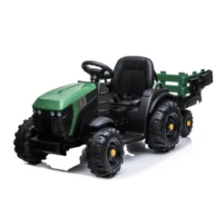 Trattore Verde Elettrico per Bambino Macchina a Batteria 12V Bimbi