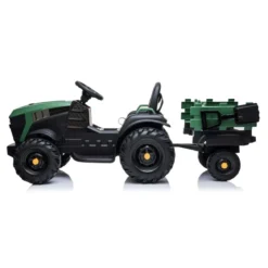 Trattore Verde Elettrico per Bambino Macchina a Batteria 12V Bimbi