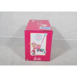 Triciclo Bambini con Maniglia Regolabile Removibile Barbie Ruote EVA