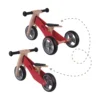 Triciclo Bicicletta Bambini Legno Giallo Pedagogica Senza Pedali a Spinta Bici
