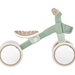 Triciclo Cavalcabile Verde Ergonomico Ecologico Cestino per Equilibrio