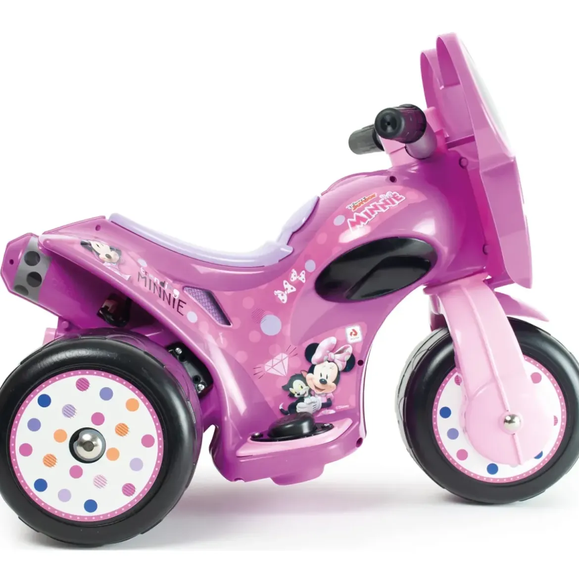 Triciclo Elettrico per Bambini 6V Minnie Disney Rosa Caricabatterie