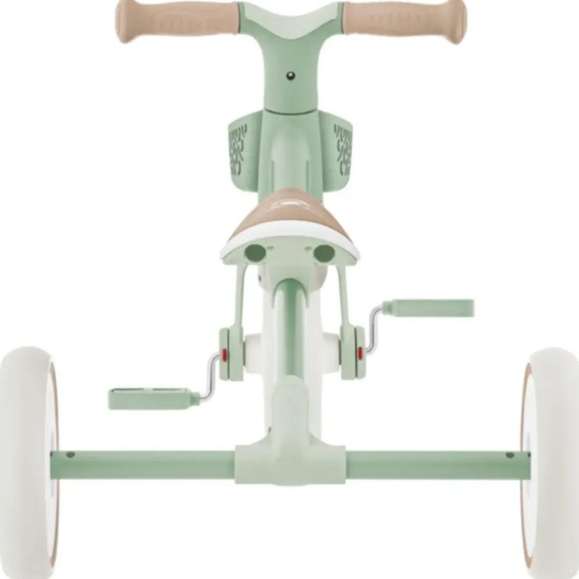Triciclo Evolutivo Bambini 2 in 1 Verde Regolabile Pedali Rimovibili