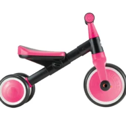 Triciclo Evolutivo Bambini 2 in 1 Rosa Neon Bici Pedali Removibili