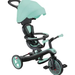 Triciclo Evolutivo 4 in 1 Maniglione Regolabile Balance Bike Verde Menta