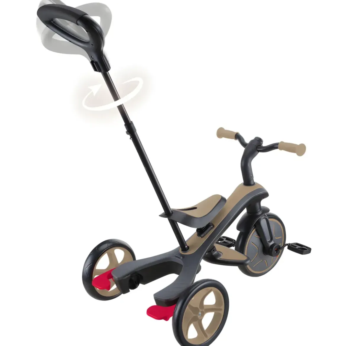 Triciclo Evolutivo 4 in 1 Maniglione Regolabile Balance Bike Beige