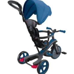 Triciclo Evolutivo 4 in 1 Maniglione Regolabile Balance Bike Blu Reale