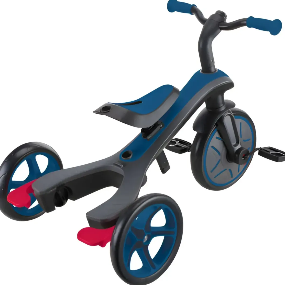 Triciclo Evolutivo 4 in 1 Maniglione Regolabile Balance Bike Blu Reale