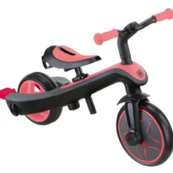 Triciclo Evolutivo 4 in 1 Maniglia Regolabile Balance Bike Rosa Corallo