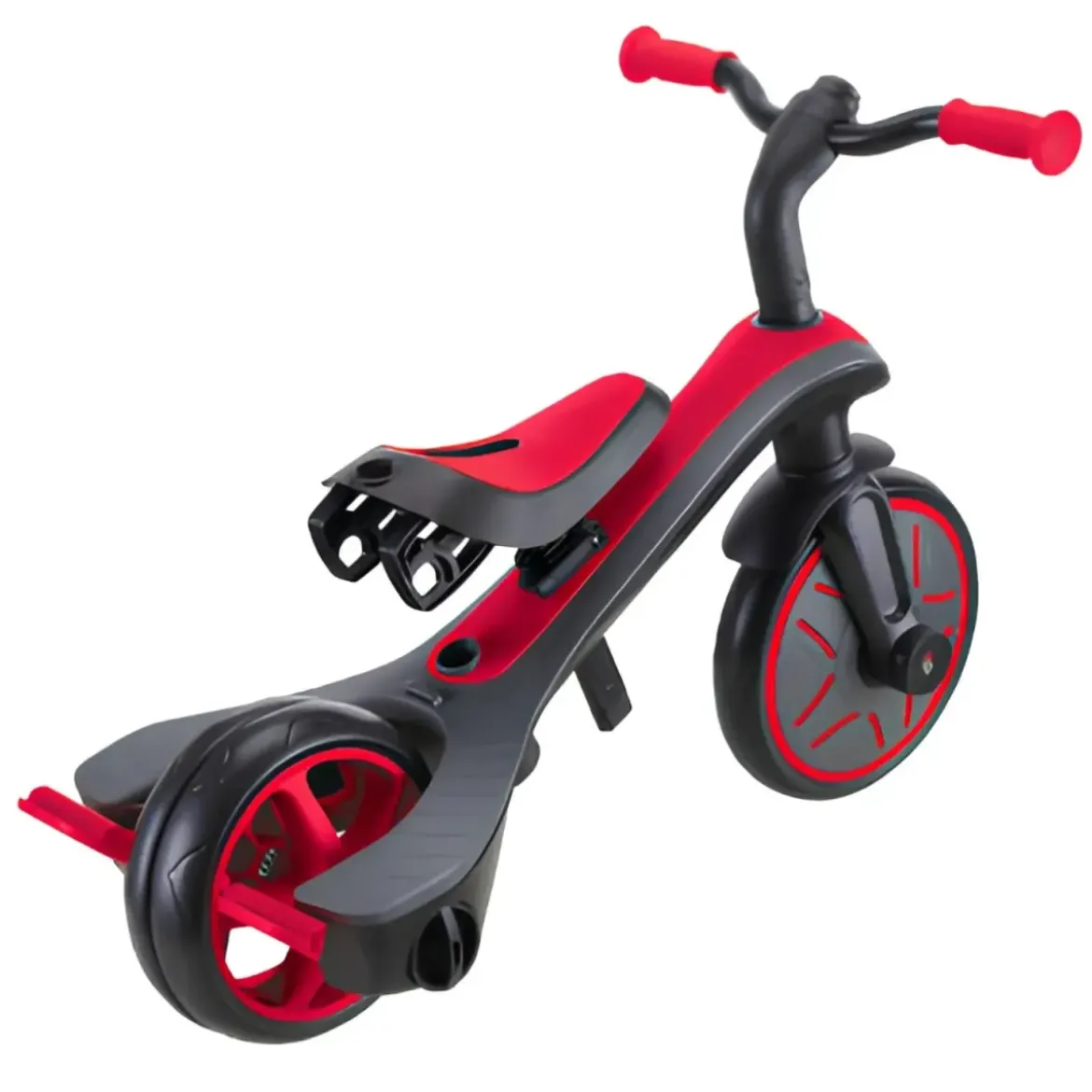 Triciclo Evolutivo 4 in 1 Maniglia Regolabile Balance Bike Rosso