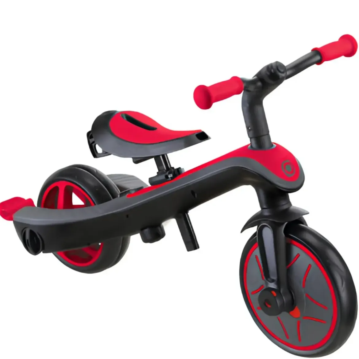 Triciclo Evolutivo 4 in 1 Maniglia Regolabile Balance Bike Rosso