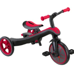 Triciclo Evolutivo 4 in 1 Maniglia Regolabile Balance Bike Rosso
