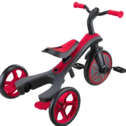 Triciclo Evolutivo 4 in 1 Maniglia Regolabile Balance Bike Rosso