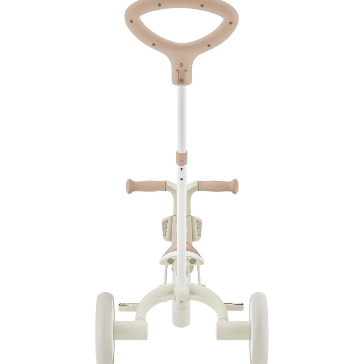 Triciclo Evolutivo per Bambini 3 in 1 Beige Regolabile Ecologico