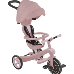 Triciclo Evolutivo Rosa 4 in 1 Regolabile Seconda Infanzia 20kg