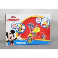 Triciclo per Bambini Maniglia Regolabile Topolino Disney Ruote EVA