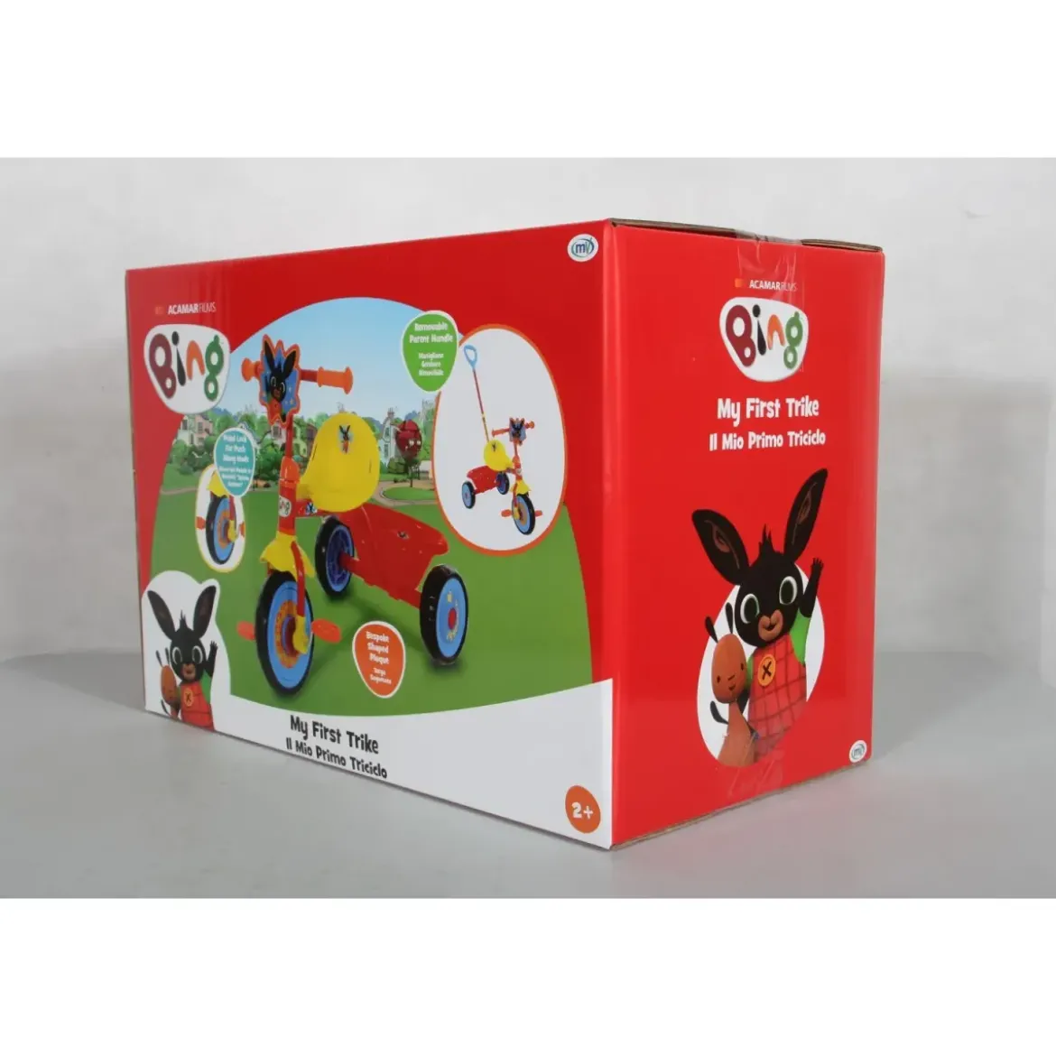 Triciclo per Bambini Maniglia Regolabile Removibile Bing Ruote EVA