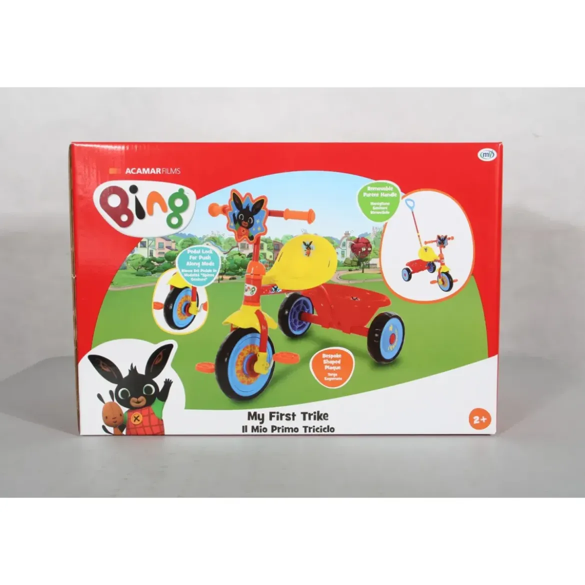 Triciclo per Bambini Maniglia Regolabile Removibile Bing Ruote EVA