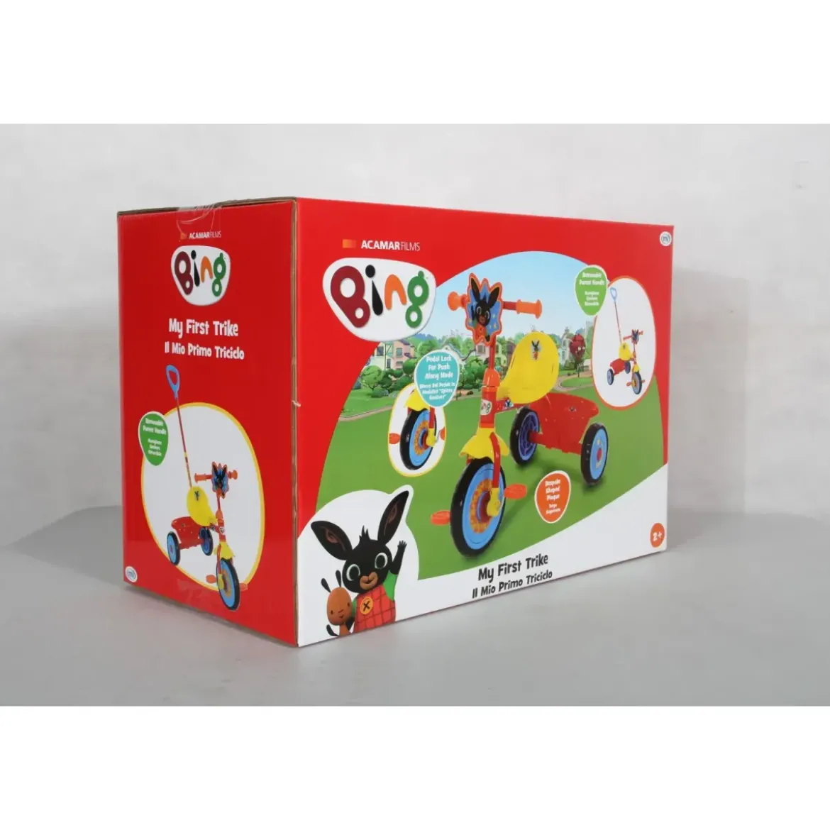 Triciclo per Bambini Maniglia Regolabile Removibile Bing Ruote EVA