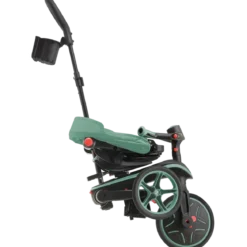Triciclo Pieghevole 4 in 1 per Bambini Verde Oliva con Ruote EVA