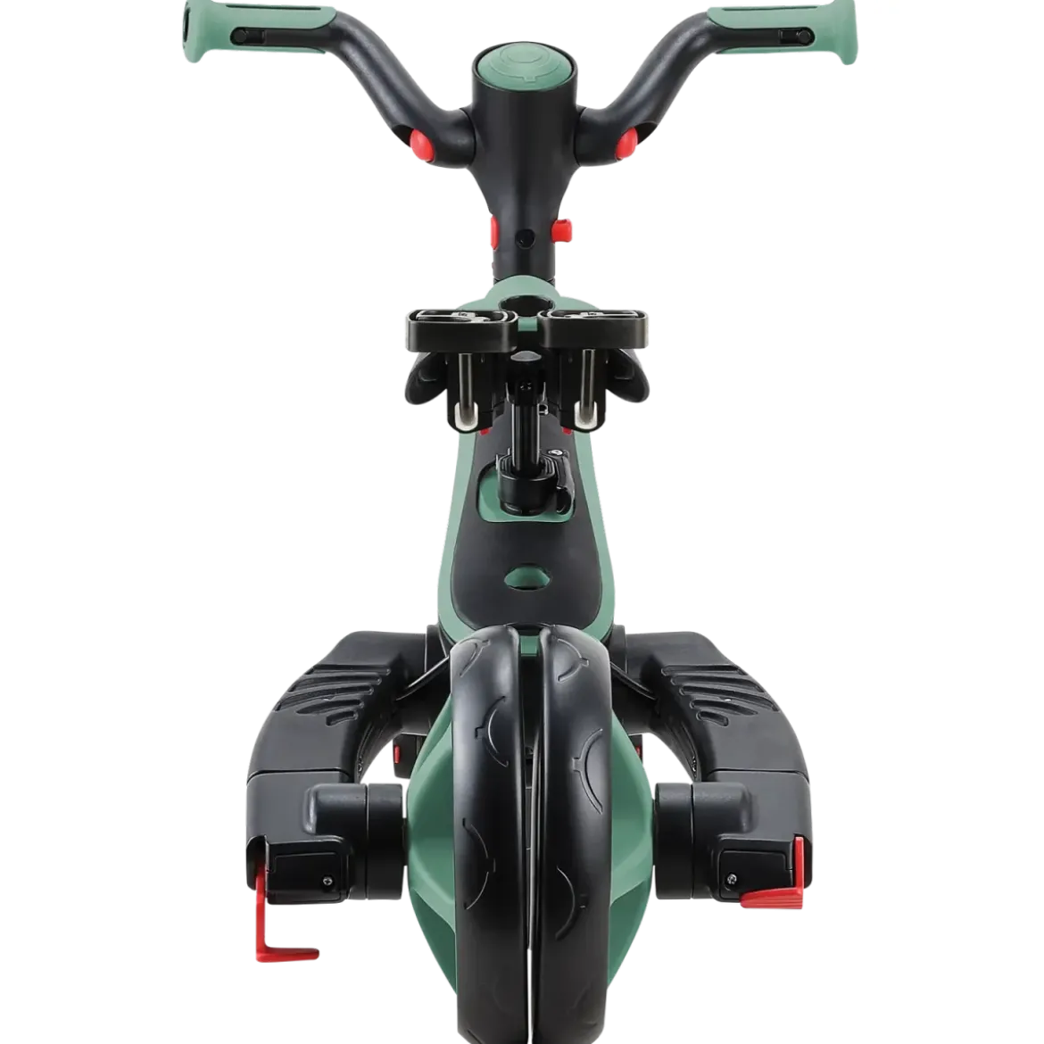 Triciclo Pieghevole 4 in 1 per Bambini Verde Oliva con Ruote EVA