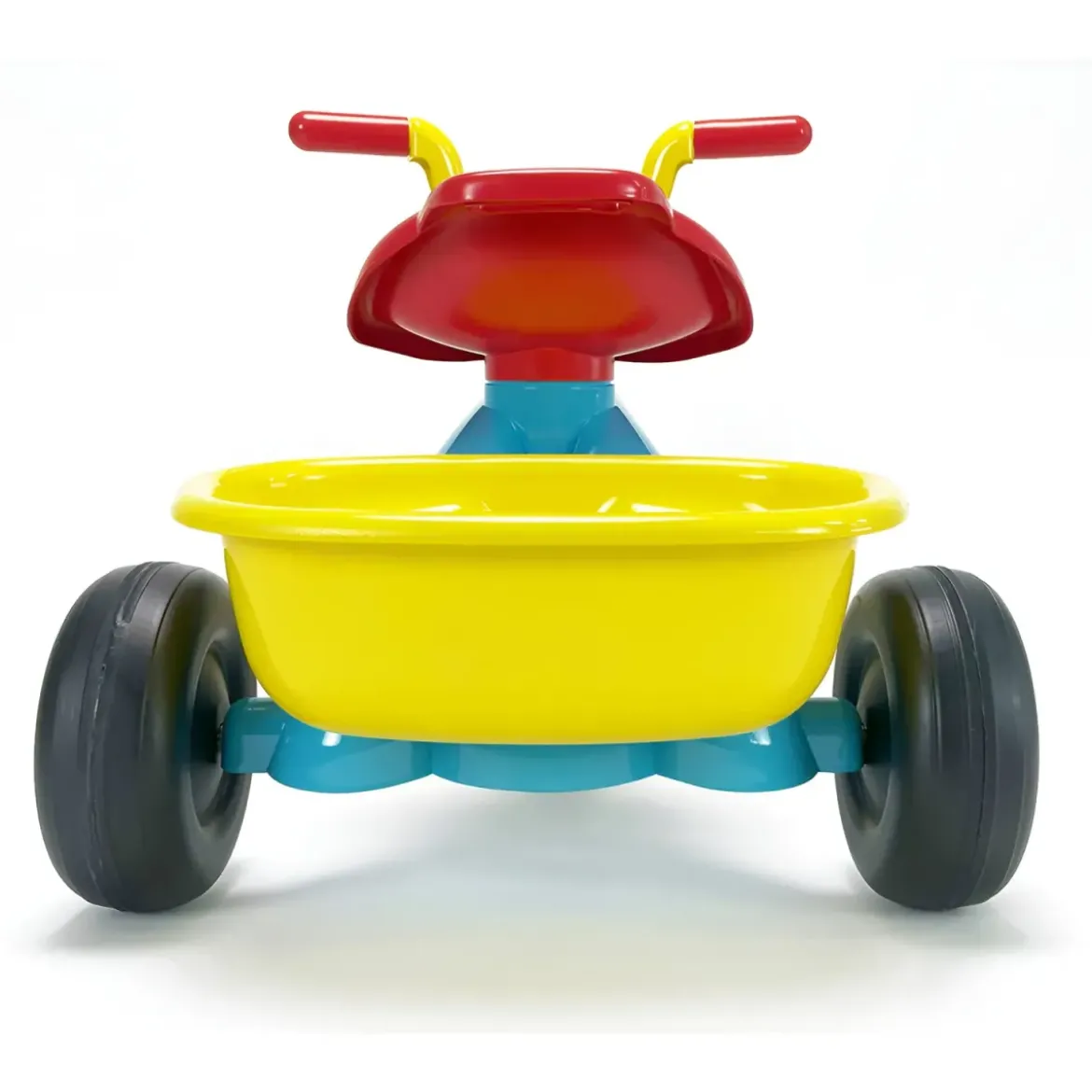 Triciclo Primi Passi per Bambini Topolino Disney 3 Ruote 2 Cestini