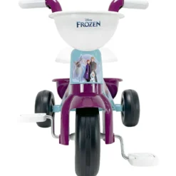 Triciclo Primi Passi per Bambini Frozen Disney 3 Ruote 2 Cestini