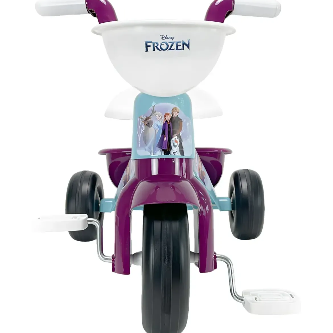 Triciclo Primi Passi per Bambini Frozen Disney 3 Ruote 2 Cestini