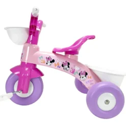 Triciclo Primi Passi per Bambini Minnie Disney 3 Ruote 2 Cestini
