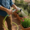 Tubo da Giardino Estensibile 15 m con Pistola per Irrigazione Multigetto